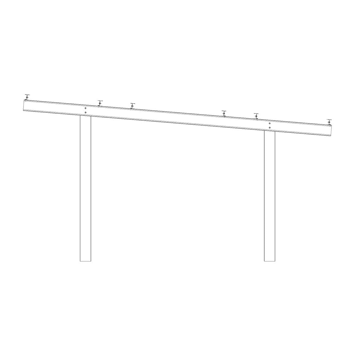 Kit de estacionamento solar CARPORT BIPOSTE