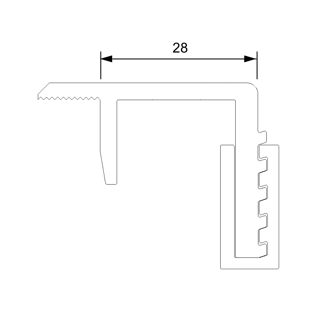 End clamp SNAPFIX para estrutura de telhado