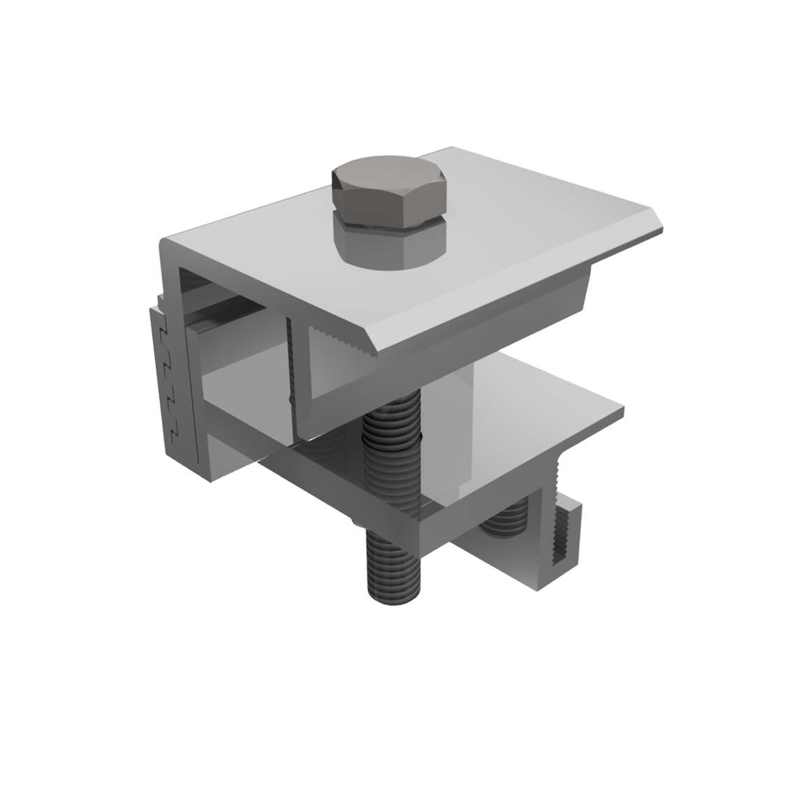 End clamp SNAPFIX para estrutura de solo
