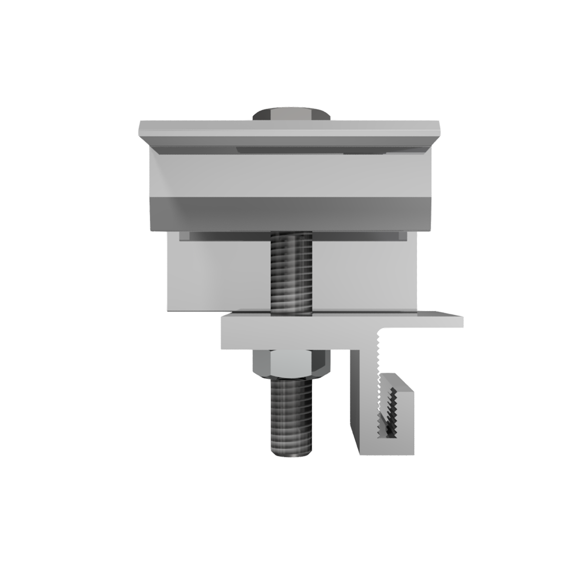 End clamp SNAPFIX para estrutura de solo