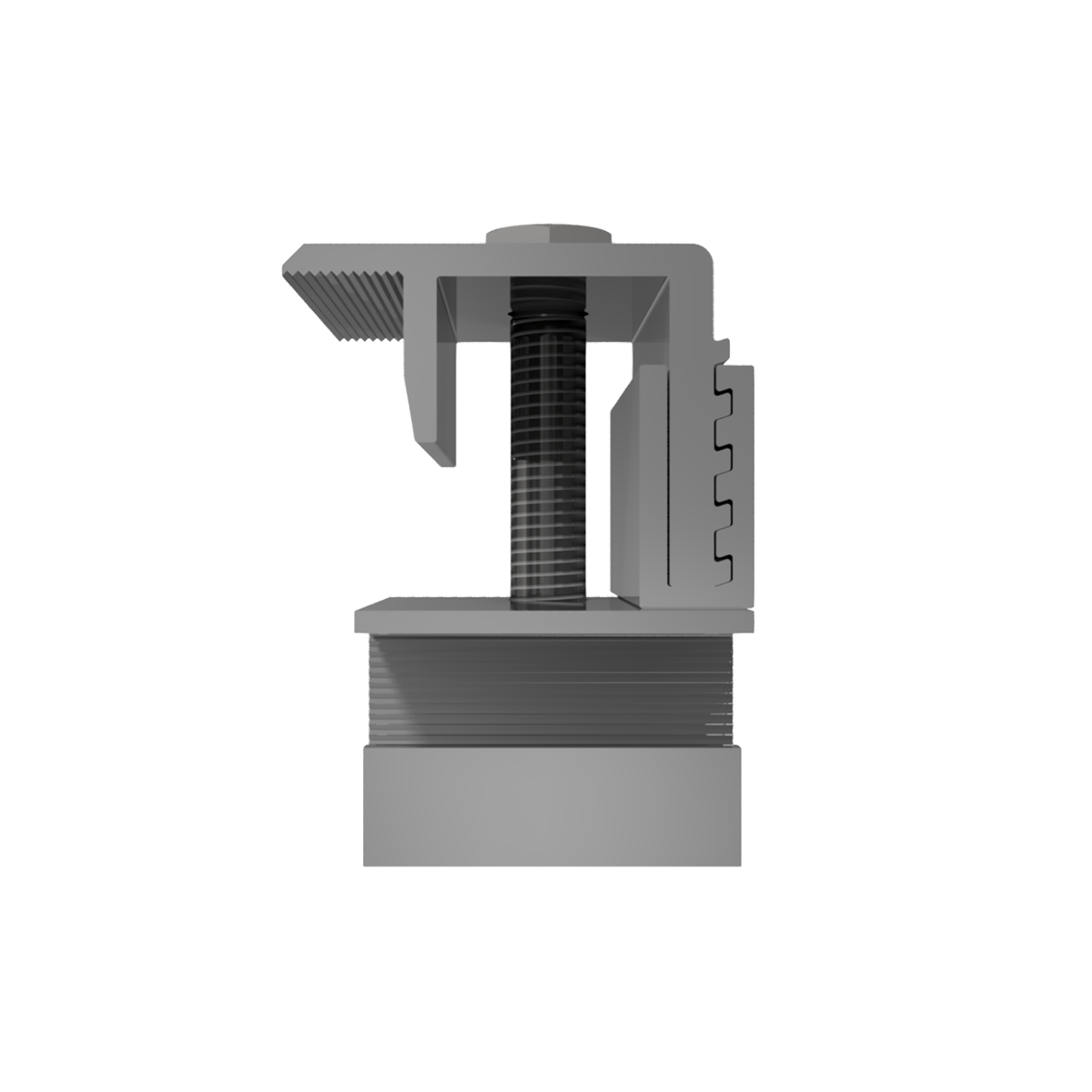 End clamp SNAPFIX para estrutura de solo