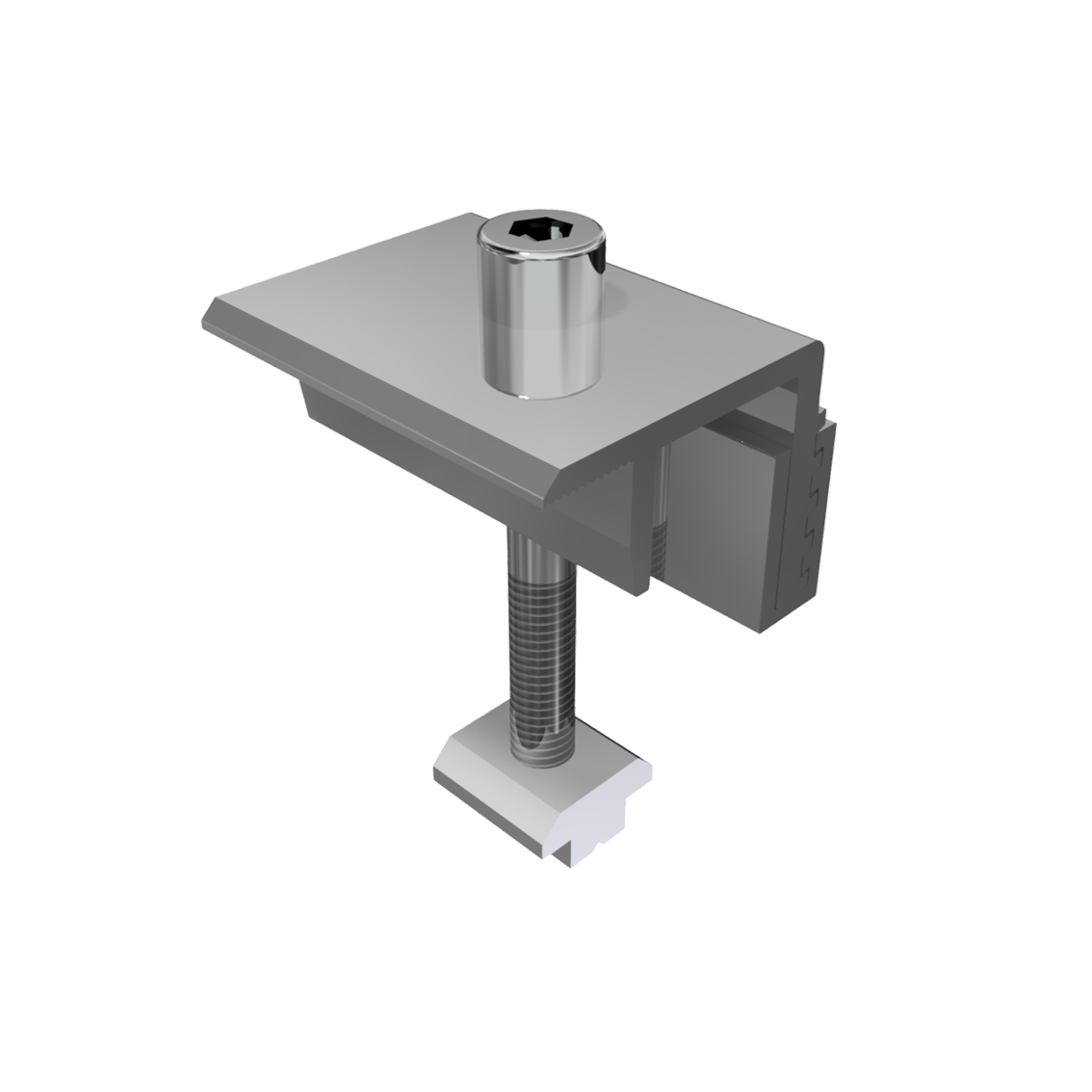 End clamp SNAPFIX para estrutura de telhado