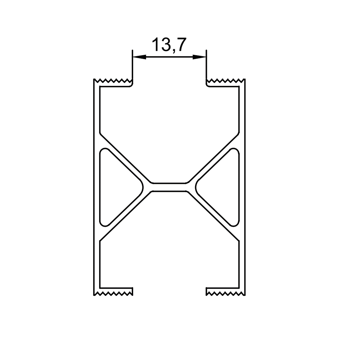 Trilho solar SNAPFIX para estrutura de telhado