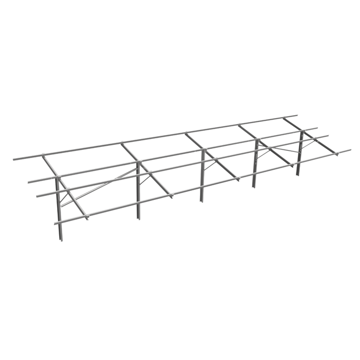 Kit de estrutura de solo p/ 24 módulos PREMIUM PLUS - 45 m/s – Racchini
